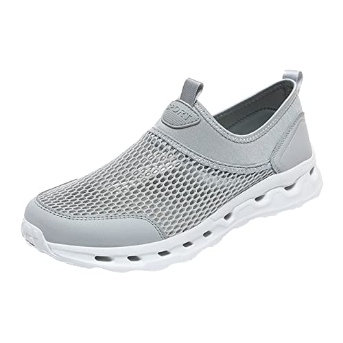 Orthopädische Schuhe Herren Winter Paar Sportschuhe Frühling und Sommer Muster Mode Einfache Mesh Atmungsaktiv Bequem Leicht Freizeitschuhe Herrenschuhe Ledersohle Schwarz von Generic