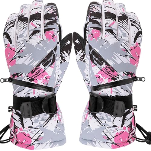 Outdoor-Skihandschuhe, Ski- und Schneehandschuhe | Winter-Skihandschuhe, Snow Outdoor, Isolierte Handschuhe, wasserdicht, tragbar, Skihandschuhe für Outdoor-Sport und Berge von Generic