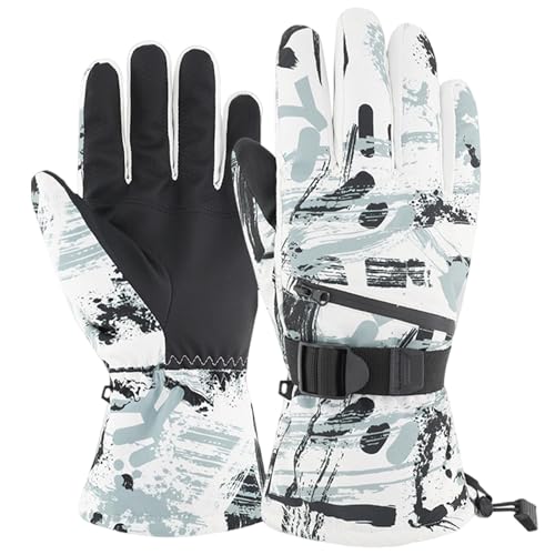 Outdoor-Skihandschuhe,Ski-Schneehandschuhe, Outdoor-Winter-Skihandschuhe, Tragbare Erwachsene Finger Schnee-Ski-Handschuhe zum Wandern, Bergsteigen, Skifahren von Generic