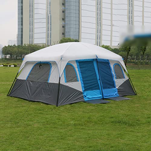 Outdoor-Zelt für 4–6 Personen, Campingzelt mit 2 Zimmern, wasserdichtes Kuppelzelt für Familien, großes Zelt, Überdachung, tragbar, für Outdoor-Camping, Wandern (Größe: Kleiner Typ) von Generic