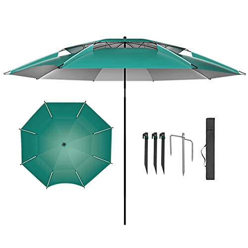 Parasols Φ2m Fischereiparasol, großes Sonnenparasol, Strandparasol, Sonnenschutz-Patio-Regenschirm, isoliertes Parasol im Freien, regenfestes Anti-UV, Innenhof-Terrassen-Schwimmbadfischerei Parasols von Generic