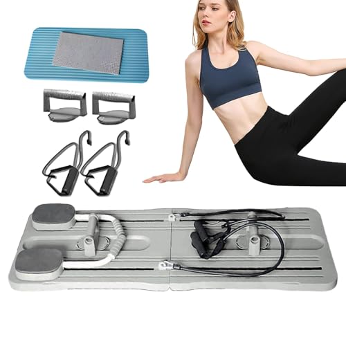 Pilates Reformer Board - Gleitbrett-Pilates-Ausrüstung, Pilates Board Sliding Board Ab Machine | Multifunktionales Übungsbrett, Pilates-Reformer, Ab-Trainer-Trainingsgerät für Pilates zu Hause von Generic