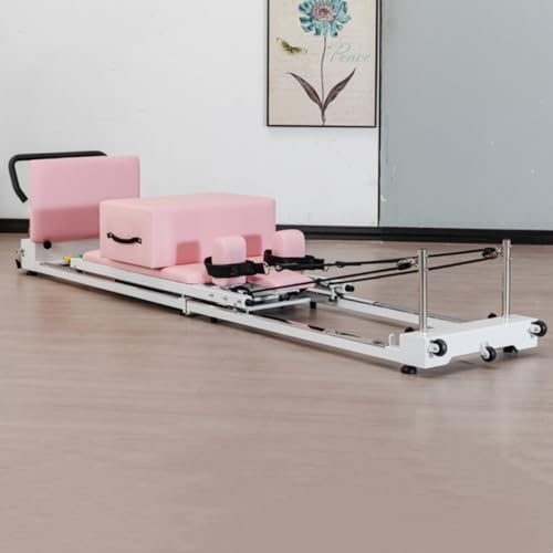 Pilates-Reformer-Maschine Pilates-Maschine Pilates, Pilates-Maschine für zu Hause, multifunktionales Pilates-Bett mit einstellbarer Intensität, Yoga-Trainingsbett mit Pilates-Box und Sprungb von Generic