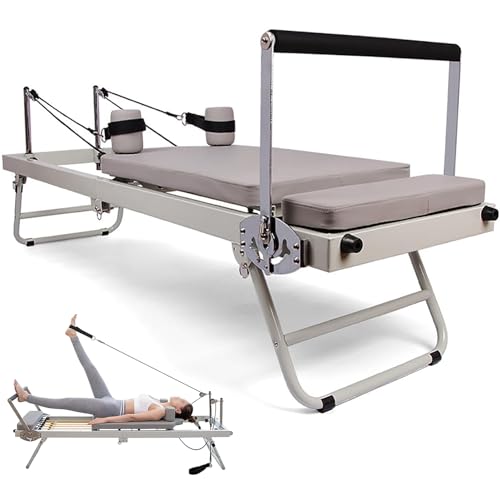 Pilates-Reformer für zuhause Pilates-Maschine Pilates Einstellbare Intensität Pilates Bett Pilates Maschine Multifunktionale Pilates Übung Yoga Pilates Bett Fitness, A von Generic