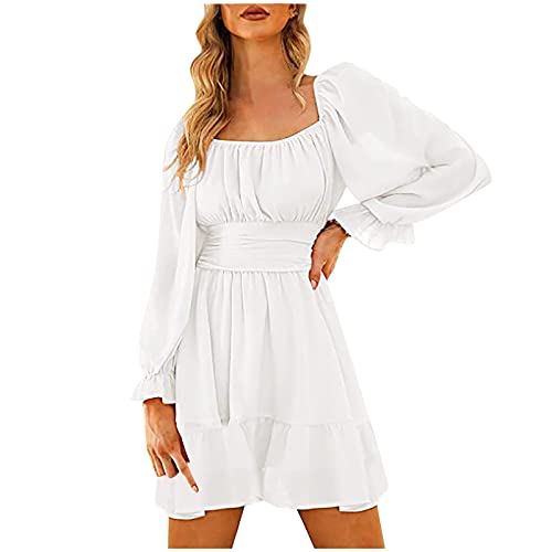 Piratenkostüm Damen Kleider, Faschingskostüme Damen Sexy Pirat Sommerkleid, Piraten Kleid Jumpsuit Overall Damen Elegant Kurz Boho Strandkleid Straffen Taille Einfarbig Feen Kostüm Piratenkleid Damen von Generic