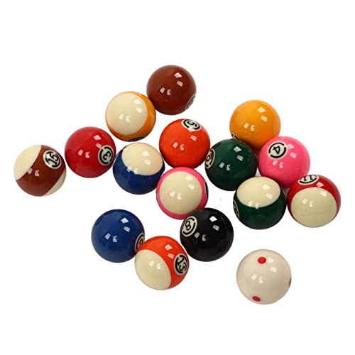 Poolbälle, Poolbälle, Billard-Set, Billardbälle, Billardbälle, 16 Stück, 5,72 cm, Harz-Billardbälle, Set für Unterhaltung von Generic