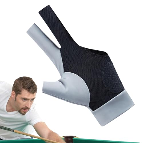 Poolhandschuh, linkshändig für Herren | Sporthandschuhe für den Pool für die linke Hand | Atmungsaktiver elastischer Billardhandschuh für Pool Billard Hand izquie von Generic