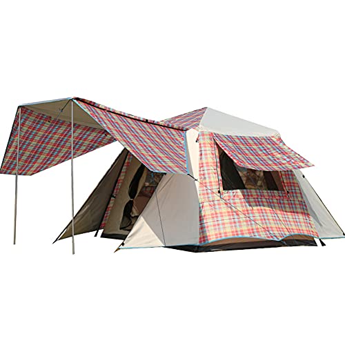 Pop-Up-Zelte mit Veranda für Camping, wasserdichtes Sofortzelt für 3–4 Personen, doppelschichtig für Familien, automatisches Zelt, einfacher Aufbau für Camping, Wandern, Bergsteigen, Strand von Generic
