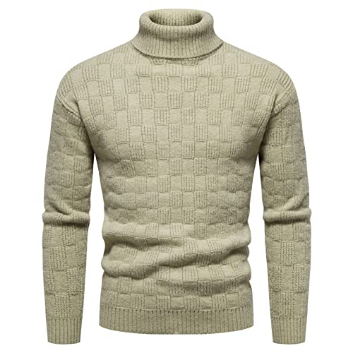 Pullover Herren Rollkragen, Business Pullover Herren Thermo Langarm Oberteile Unterwäsche Basisschicht Pullover Warm Feinstrick Arbeitspullover von Generic