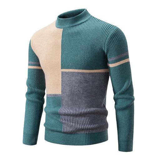 Pullover Herren Rollkragen, Oversize Winter Sport Arbeitspullover Sweater, Stehkragen Pullover Herren Herrenpullover Langarm Rollkragenpullover Herren Baumwolle Herren Sweatshirt Half Zip von Generic