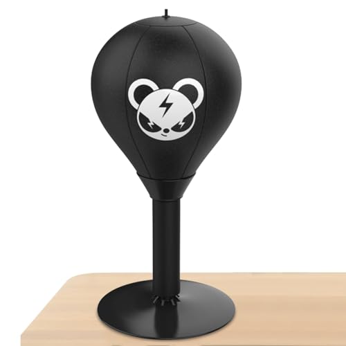 Punchingball Tisch - Desktop Punching Bag | Stressabbauender Tisch-Sandsack-Boxsack | Boxsack | Mit Starken Saugnäpfen | Tragbare Boxtrainingsgeräte Für Zuhause von Generic