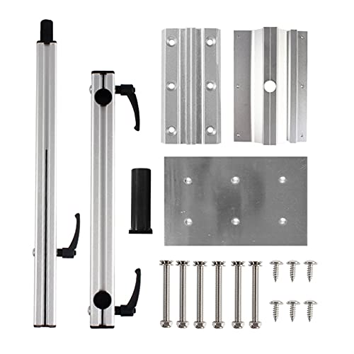 RV. Anhängerteile Aluminiumlegierung beweglich drehbar und höhenverstellbarer Camper-Caravan-Tischbein(Six Hole Table Leg) von Generic