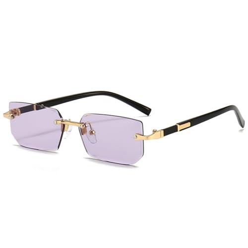 Randlose Sonnenbrille, rechteckige Damen-Herren-Sonnenbrille von Generic