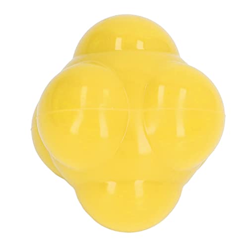 Reaktionsball, 26,8 Zoll Gummi, Helle Farbe, Hex-Reaktionstrainer, Ball, Reaktionstraining, Leicht und Tragbar, für Basketball, Tennis und Andere Wettkampfsportarten (Yellow) von Generic