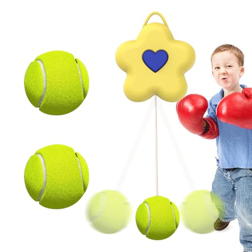 Reboundball für Tennis Wandtrainer | Tennisball | Verstellbarer Rückprallball | Reflexball | Elastischer Tennistrainer für Familie, Freunde, Kinder von Generic