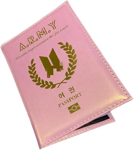 Generic Reisepasshülle für B-TS Army Reisepasshülle für K-Pop-Fotokartenhülle Merchandise für K-POP Merch, Pink, Reisepasshülle Generic Reisepasshülle für B-TS Army Reisepasshülle für K-Pop-Fotokartenhülle Merchandise für K-POP Merch, Pink, Reisepasshülle von Generic