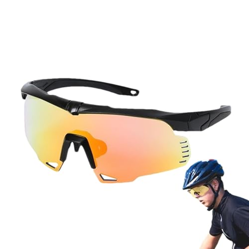 Reitbrille, Mountainbike-Brille, Herren-Fahrradbrille mit High-Definition-Film, blendfreie Linse, UV400-Schutz, modische Brillen, rutschfeste Sportbrille für Radfahren, Laufen, Wandern von Generic