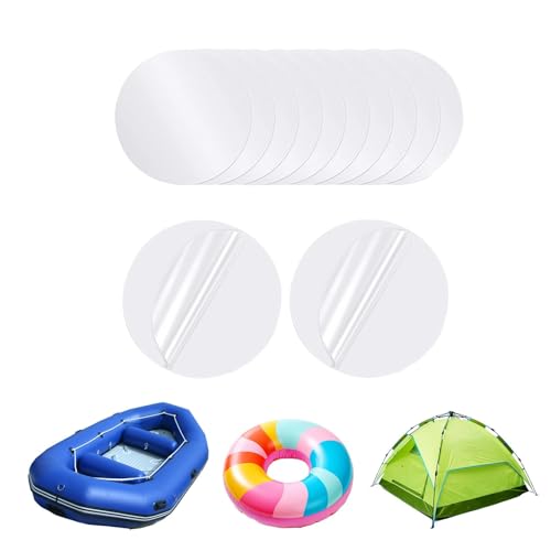 Reparaturflicken – wasserfester TPU-Aufkleber, transparentes Reparaturband | Aufblasbares Produkt, Zelt, Schwimmringe, Trampolin-Reparaturflicken, Luftmatratzen-Reparaturflicken-Set für aufblasbare Po von Generic