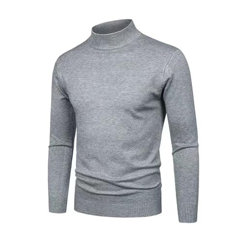 Rollkragenpullover Herren Strickpullover Herren Pullover Langarm Grosse Grössen Casual Outdoor Pullover Männer Winter Warm Classic Vintage Britischer Stil Feinstrick Fleecepullover Herren von Generic