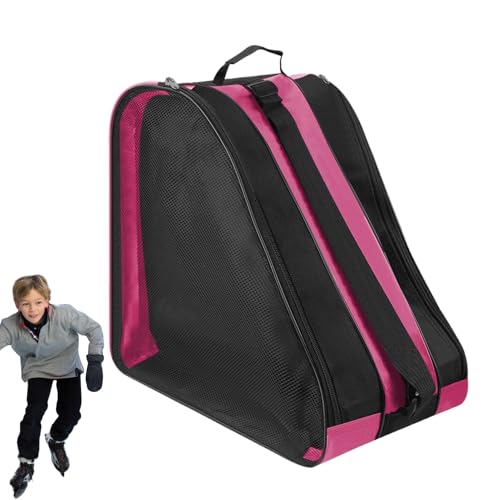 Rollschuhtasche, Skatetasche | Dreischichtiges Design Eislauftasche Aufbewahrungstasche für Eislaufschuhe | Atmungsaktive Rollschuhtasche für Reisen und Alltag, Inline-Skates von Generic