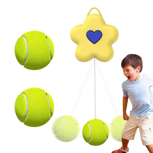 Rückprallball für Tenniswandtrainer, Wand-Bounce für Tennisball | Verstellbarer Rückprallreflexball – Wand-Rebounder für Tennis-Trainer für Weihnachten, Geburtstag, Neujahr von Generic