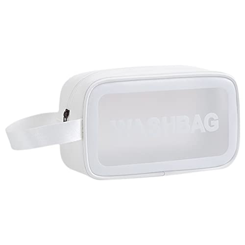 S-Sets Waschbeutel mit für Reisen Make-up-Taschen multifunktionale wasserdichte PVC-Aufbewahrungstasche Ketten Taschen (White, One Size) von Generic