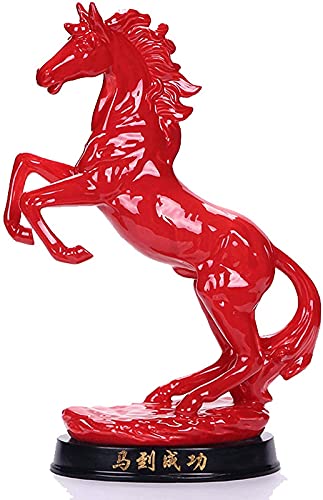 SADEW Ornament Kunst Dekorative Chinesisches Sternzeichen Pferd Keramik Sammlerfiguren Tischdekoration Feng Shui Statue Business Collection Ornament Figur von Generic