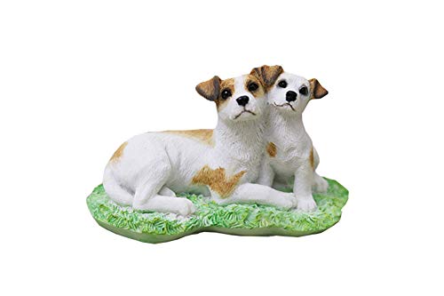 SADEW für Schreibtisch, Tisch, Desktop, Zuhause, Büro, Bücherregal, Verzierung, Statue, Ornamente, Skulpturen, Jack Russell Terrier, dekorativer Hund, Simulationstiermodell, Gartendekoration, von Generic