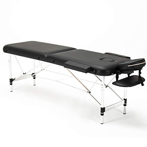 Salontische, Massagebett, Beauty-Tisch, Couch, Breite 59,9 cm, professionelle 2-teilige tragbare Betten mit Aluminiumfüßen aus Schaumstoff, für Zuhause von Generic