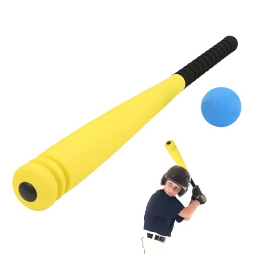 Schaumstoff-Baseballschläger – Eva-Schwamm-Baseballschläger | Kindergarten Grundschule Baseballschläger | Weiches Kleinkind-Baseball-Set | Schaumstoff-Hinterhofschläger Mit Ball | Indoor-Outdoor-Sport von Generic