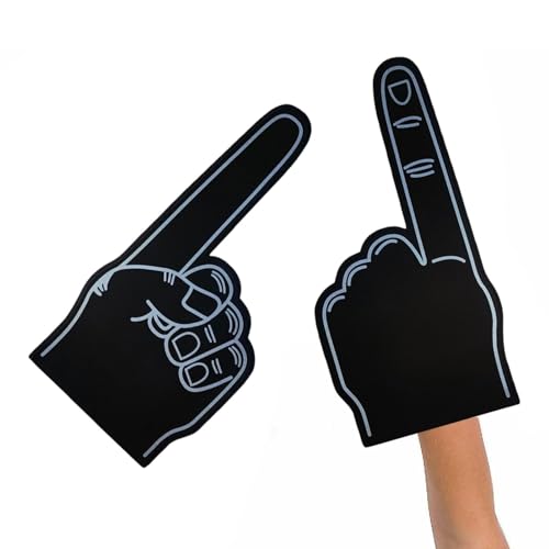 Schaumstofffinger Für Sportfans – 18 Zoll Übergroßer Schaumstofffinger, Schaumstoff-Cheerfinger | Blanko-Schaumstoffhand, Cheerleading-Requisiten Für Sportveranstaltungen, Spiele, Schule Schaumstofffinger Für Sportfans – 18 Zoll Übergroßer Schaumstofffinger, Schaumstoff-Cheerfinger | Blanko-Schaumstoffhand, Cheerleading-Requisiten Für Sportveranstaltungen, Spiele, Schule von Generic