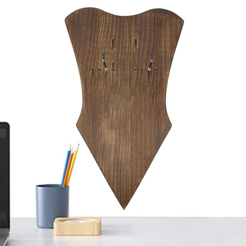 Schild-Displayhalter – Schwert-Wandhalterung | Vertikaler Schild-Ausstellungsständer | Wandmontierter Schild-Aufhänger aus Holz | Schildhalter zur Wandmontage für Zuhause, Garage von Generic