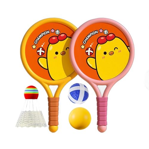 Schlägersportspielzeug,Kinder-Badmintonschläger-Set - Badminton-Spielzeugset mit Hühnermuster,Tennisschläger-Set, interaktives Multiplayer-Spiel für Jungen, Kinder, Kinder, Familie von Generic