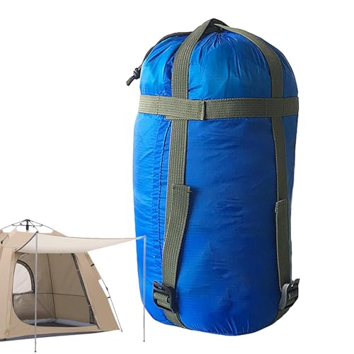 Schlafsack Stuff Sack, Stuff Sacks Compression Bags, Leichter Rucksacksack, Nylon Camping Aufbewahrungstasche für Reisen, Camping, Wandern, Outdoor-Rucksackreisen von Generic