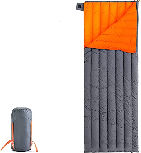 Schlafsack für Erwachsene, Einzelschlafsack für Frühling und Herbst, für Outdoor-Camping, leichte Tragetasche, Aufbewahrungstaschen (Orange) von Generic