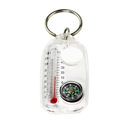 Schlüsselanhänger Thermometer - Tragbares Thermometer, Survival-Thermometer, Kompass, Taschenkompass, Schlüsselanhänger Kompass Schlüsselanhänger Thermometer - Tragbares Thermometer, Survival-Thermometer, Kompass, Taschenkompass, Schlüsselanhänger Kompass von Generic