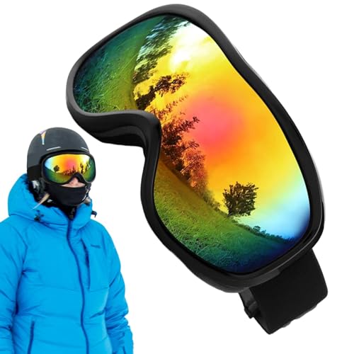 Schneebrille - High Definition Winter-Schneebrille für Damen und Herren - Winddichte Augenschutzbrille für Erwachsene und Jugendliche bei kaltem Wetter zum Snowboarden, Fallschirmspringen von Generic