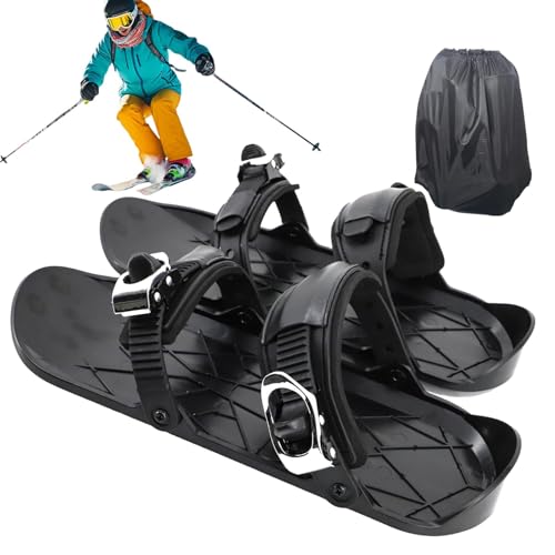 Schneeschuhe für Damen, Schneeschuhe für Herren,Skating-Ski - Leichte, rutschfeste Ski-Werkzeuge, verstellbares Ski-Zubehör mit Tragetasche, multifunktionale, kompakte Schneeschuhe für Männer, Frauen, Schneeschuhe für Damen, Schneeschuhe für Herren,Skating-Ski - Leichte, rutschfeste Ski-Werkzeuge, verstellbares Ski-Zubehör mit Tragetasche, multifunktionale, kompakte Schneeschuhe für Männer, Frauen, von Generic