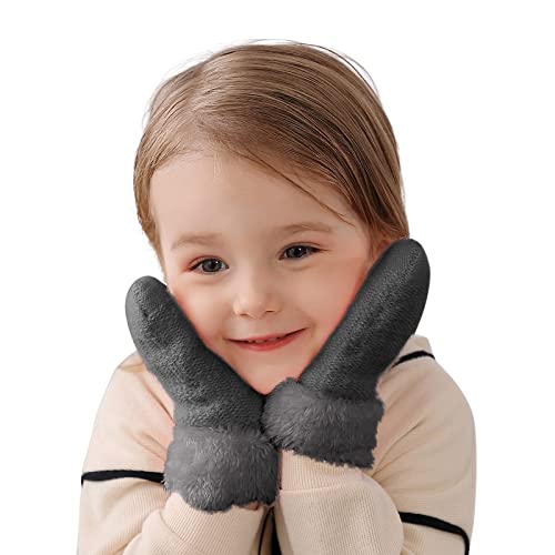 Schwarze Handschuhe Damen Kostüm Winter warme Handschuhe Vollfinger dehnbar gestrickte Skihandschuhe Anzug für 1 bis 6 Handschuhe Damen Warm Winter (GY2, M) von Generic