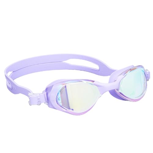 Schwimmbrille,Antibeschlag-Schwimmbrille - Galvanisierte Schnorchelbrille - Schwimmbrille für Erwachsene, kein Auslaufen, verstellbar, Anti-Beschlag-Schwimmbrille für Männer und Frauen, klare Sicht von Generic