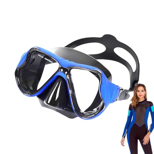 Schwimmbrille für Erwachsene – Tauchbrille, beschlagfreie Schnorchelbrille | Tauchmaske, beschlagfrei, UV-beständig, wasserdicht, 180°-Sicht, Schwimmbrille, Tauchausrüstung für Männer, Frauen von Generic