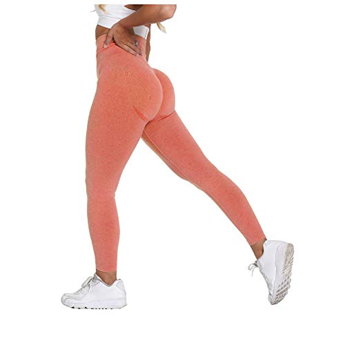 Scrunch Butt Leggings Damen High Waist, Yogahose Damen Lang,Nahtlose Strumpfhose Boom Booty Sporthose Seamless Push Up Freizeithose für Yoga Fitness Running Laufhose Sportleggins für Frauen Loungehose von Generic