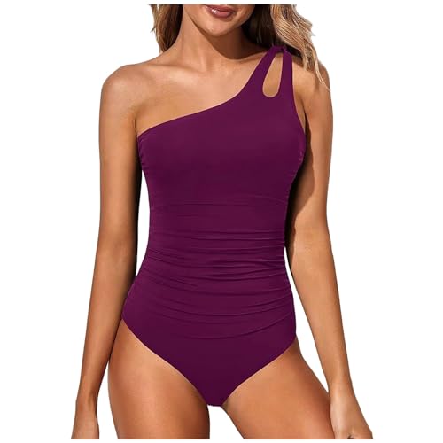 Shape Badeanzug Damen, Bauchweg Badeanzug Damen Sport, Push Up Tummy Control Badeanzüge Schwimmanzug Schlankheits Sommer Vintage Einteilige Bademode Badeanzüge Für Damen Bauchweg von Generic