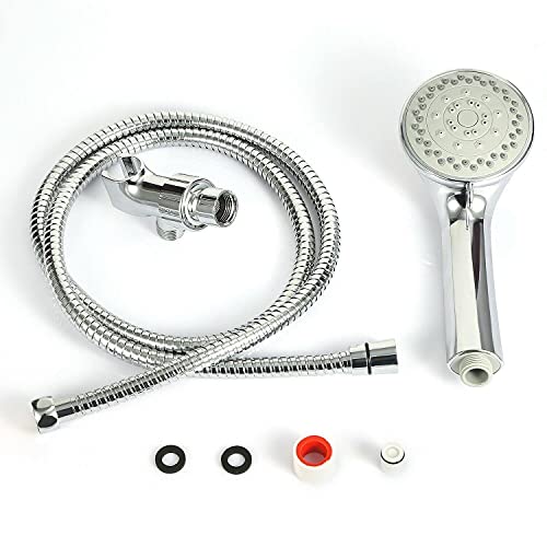 Shower Mixer Duschkopf-Set mit 5 Funktionen und 1,5 m Stahlschlauch Mixer Shower von Generic