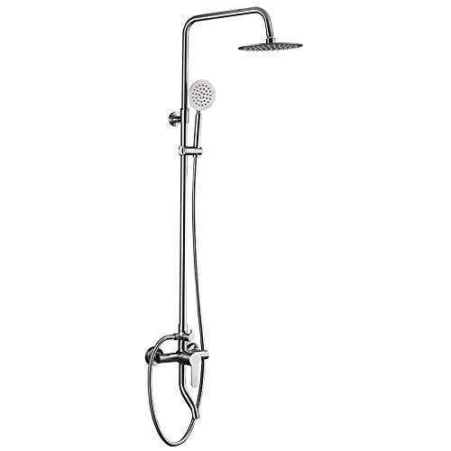 Shower Mixer Duschsystem, Duschset aus Edelstahl 304, Badezimmer-WC, Duscharmatur, Warm- und Kaltdusche, Moderne und einfache Klassische Retro-Luxus-Heimdekoration Mixer Shower von Generic