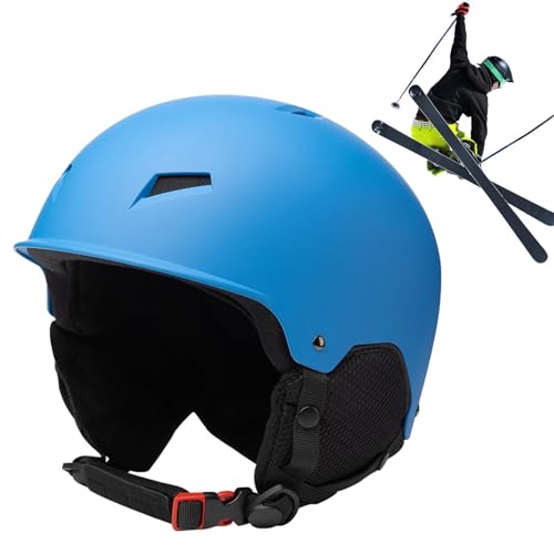 Sicherheitsmütze für Skifahren, Snowboardhelm, verstellbar, mit Stoßdämpfung, atmungsaktive Sicherheitsmütze mit Brillenclip für Schneesport von Generic