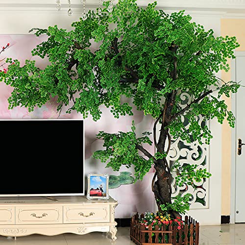 Simulation Plants Artificial Green Banyan Trees Interior Decoration Tree Hotel Shopping Mall Floor Living Room Green Plant Landscaping 3x3m/9.8x9.8ft von Generic