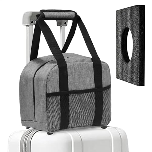 Single Bowling Ball Bag - Gray Single Ball Tote Bag with Padded Ball Holder,Bowling Accessories, Compact and Stylish Durability, Holds Single Bowling Ball and Small Accessories Puchen von Generic