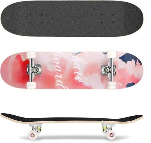 Skateboard für Anfänger & Profis - 7-lagiges Ahornholz, 85A PU-Räder, ABEC-7 Kugellager, bis 100kg belastbar - Langlebig & Robust, Ideal für Tricks und Alltagsfahrten Skateboard für Anfänger & Profis - 7-lagiges Ahornholz, 85A PU-Räder, ABEC-7 Kugellager, bis 100kg belastbar - Langlebig & Robust, Ideal für Tricks und Alltagsfahrten von Generic