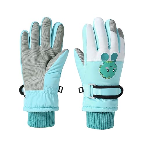 Ski Kinderhandschuhe Rocky, Flexibler Finger-Handschuh mit viel Bewegungsfreiheit, wasserbeständig, Winddicht, enganliegende Bündchen, reflektierende Drucke Warm von Generic